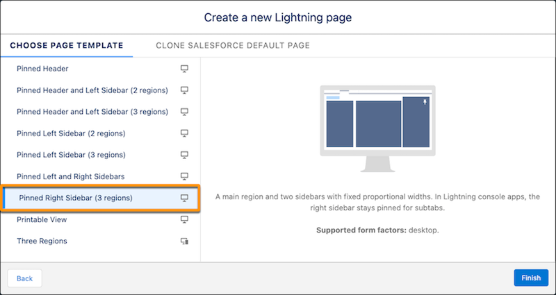 A new feature in Lightning App Builder to pin important content on the right side of record pages